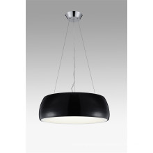 Simple Polyresin negro colgante de luz con comedor